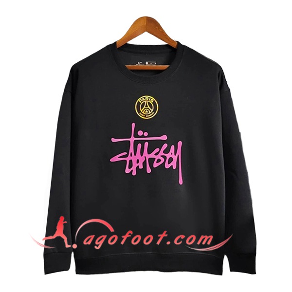 Sweatshirt Training PSG Noir/Rose 2025/2026