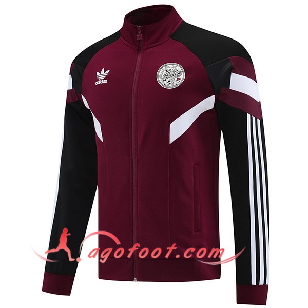 Veste Foot Ajax Rouge/Noir/Blanc 2025/2026