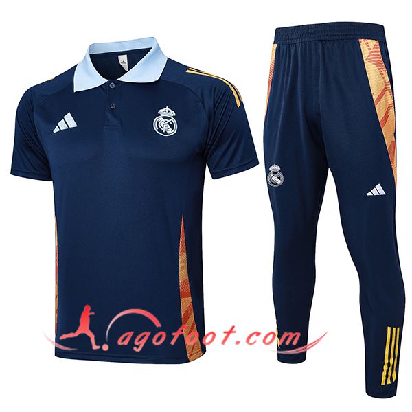 Ensemble Polo Foot Real Madrid Bleu/Orange 2025/2026