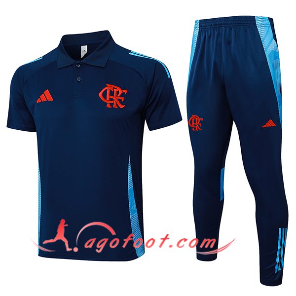 Ensemble Polo Foot Flamengo Bleu Foncé 2025/2026