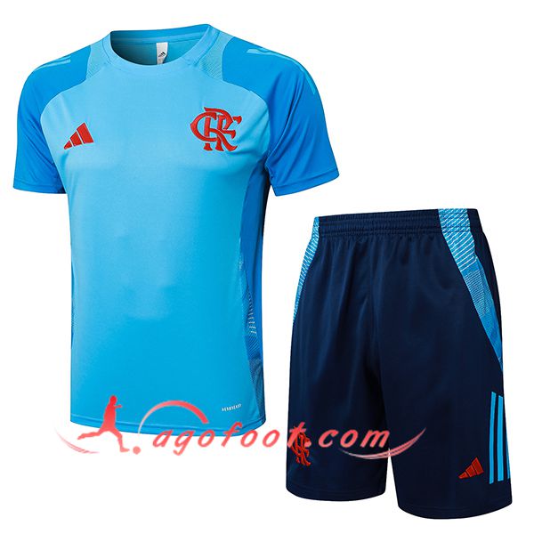 Ensemble Training T-Shirts Flamengo Bleu 2025/2026