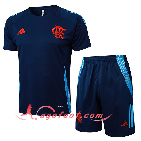 Ensemble Training T-Shirts Flamengo Bleu Royal 2025/2026