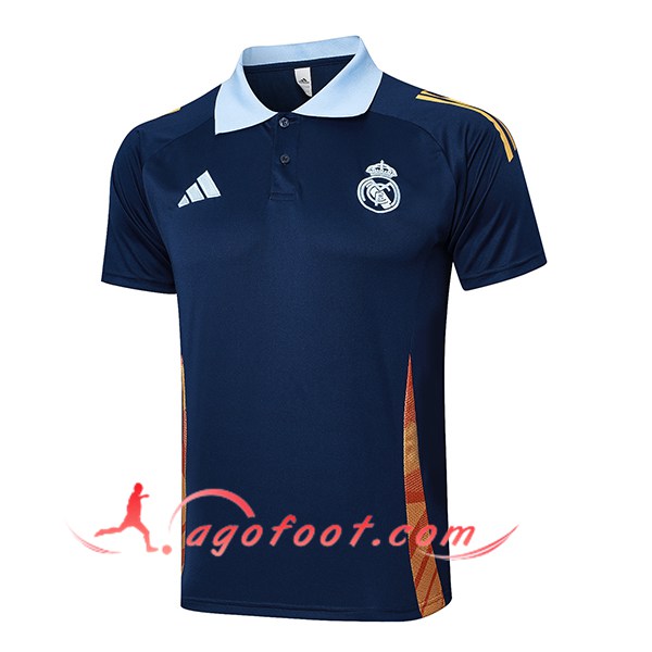 Polo Foot Real Madrid Bleu/Orange 2025/2026