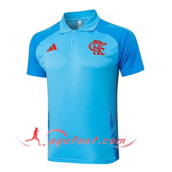 Polo Foot Flamengo Bleu Clair 2025/2026