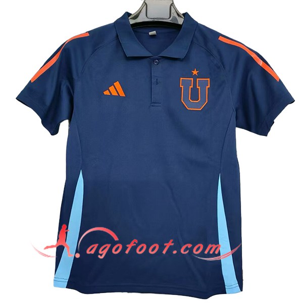 Polo Foot Universidad De Chile Bleu/Orange 2025/2026