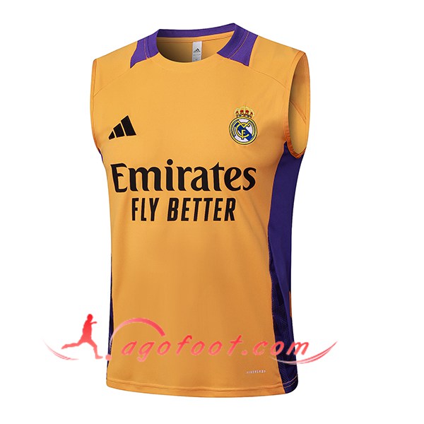 Training Debardeur Real Madrid Orange/Pourpre 2025/2026