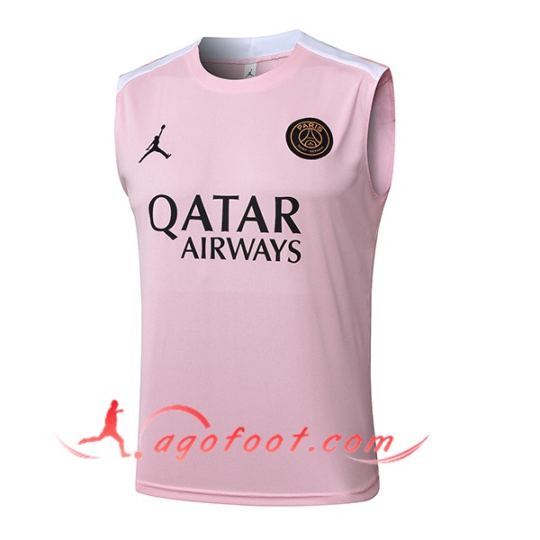 Training Debardeur PSG Rose/Blanc 2025/2026