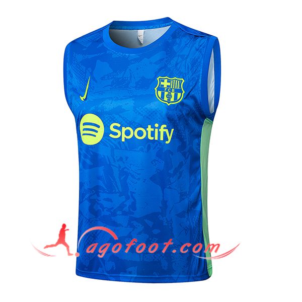 Training Debardeur FC Barcelone Bleu/Vert 2025/2026