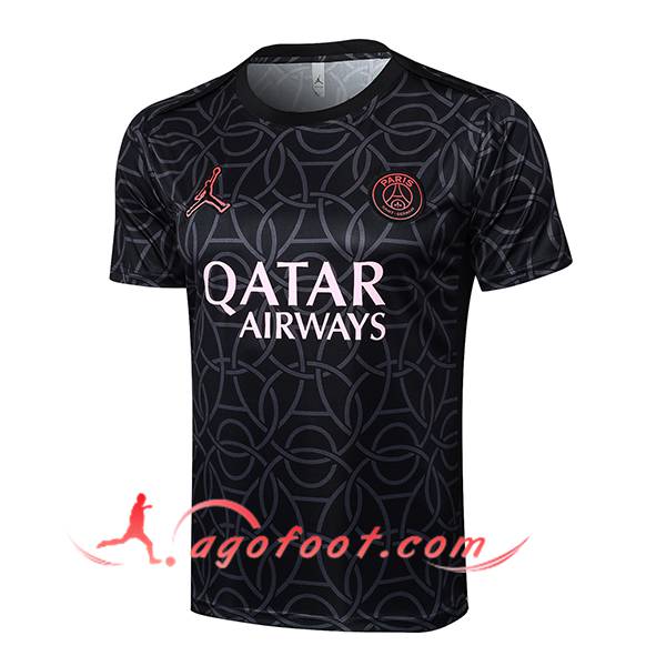 Training T-Shirts PSG Noir/Gris 2025/2026