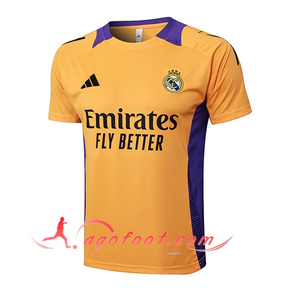 Training T-Shirts Real Madrid Orange/Pourpre 2025/2026