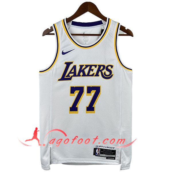Maillot Los Angeles Lakers (DONCIC #77) 2025/26 Blanc