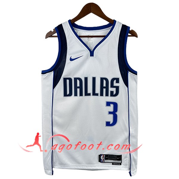 Maillot Dallas Mavericks (DAVIS #3) 2025/26 Blanc/Bleu/Noir