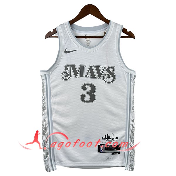 Maillot Dallas Mavericks (DAVIS #3) 2025/26 Blanc/Gris