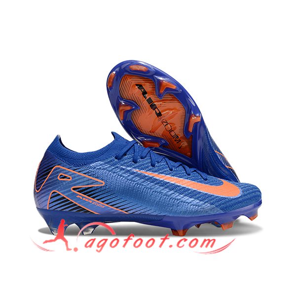 Nike Chaussures de Foot AIR Zoom Mercurial Vapor 16 Elite XXV FG Bleu/Orange