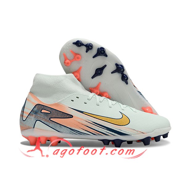 Nike Chaussures de Foot Mercurial Superfly 10 Academy Gris/Orange/Jaune