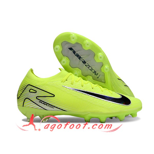 Nike Chaussures de Foot AIR Zoom Mercurial Vapor 16 Elite XXV AG Vert/Noir