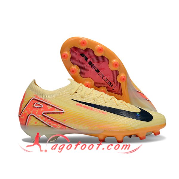 Nike Chaussures de Foot AIR Zoom Mercurial Vapor 16 Elite XXV AG Orange/Noir
