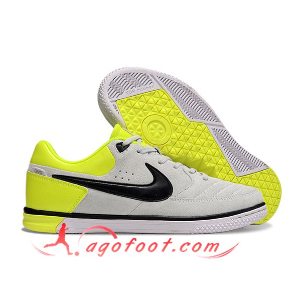 Nike Chaussures de Foot Gato IC Gris/Noir/Vert