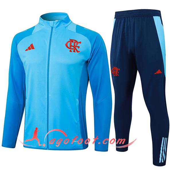 Ensemble Survetement de Foot Veste Foot Flamenco Bleu 2025/2026