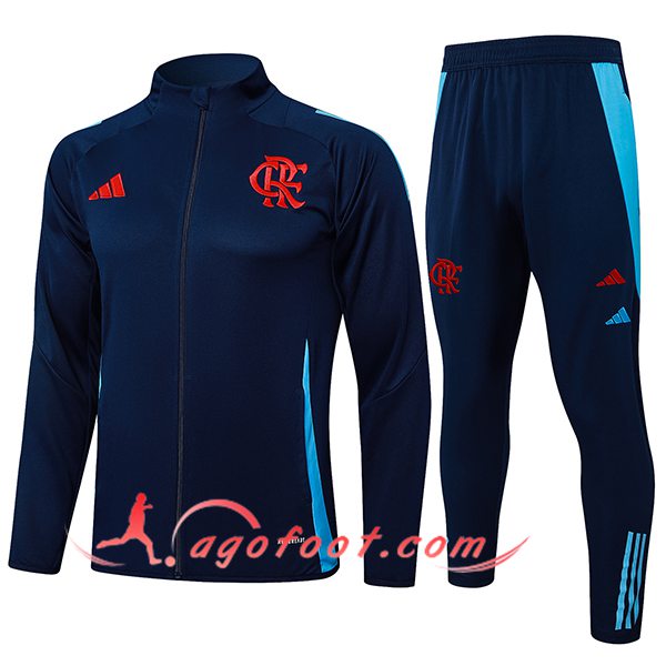 Ensemble Survetement de Foot Veste Foot Flamenco Bleu Royal 2025/2026