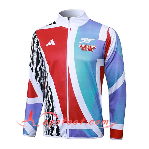 Veste Foot Arsenal Blanc/Rouge/Bleu 2025/2026