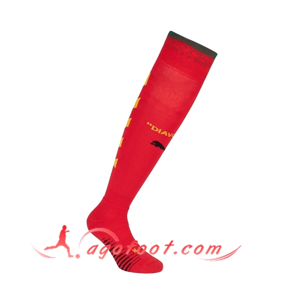 Chaussettes de Foot Milan AC Fourth Rouge 2024/2025