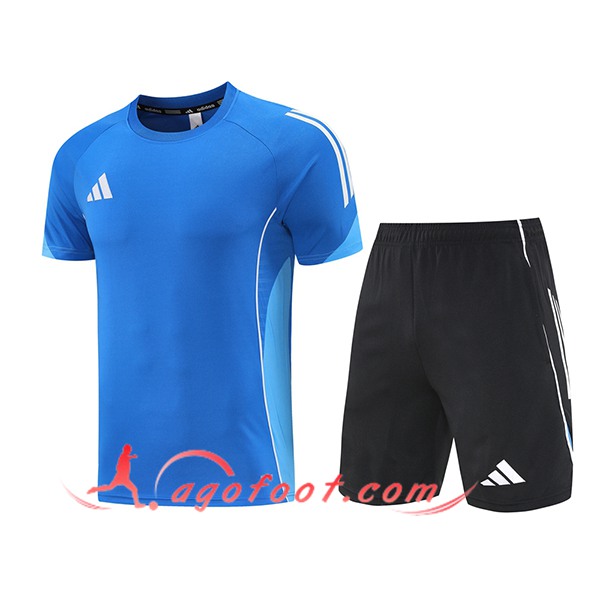 Ensemble Training T-Shirts Adidas Bleu 2025/2026