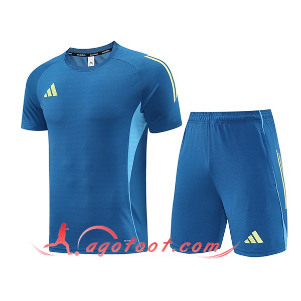 Ensemble Training T-Shirts Adidas Bleu 2025/2026 -02