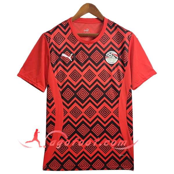 Training T-Shirts Egypte Rouge/Noir 2025/2026
