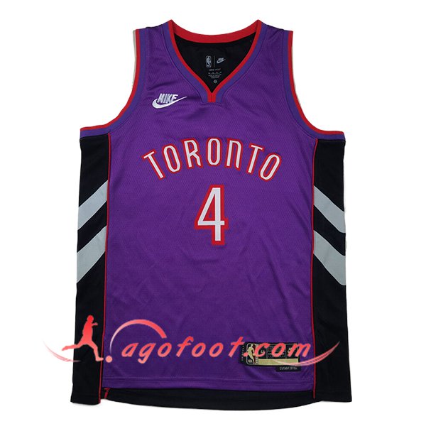 Maillot Toronto Raptors (BARNES #4) 2025/26 Pourpre/Noir