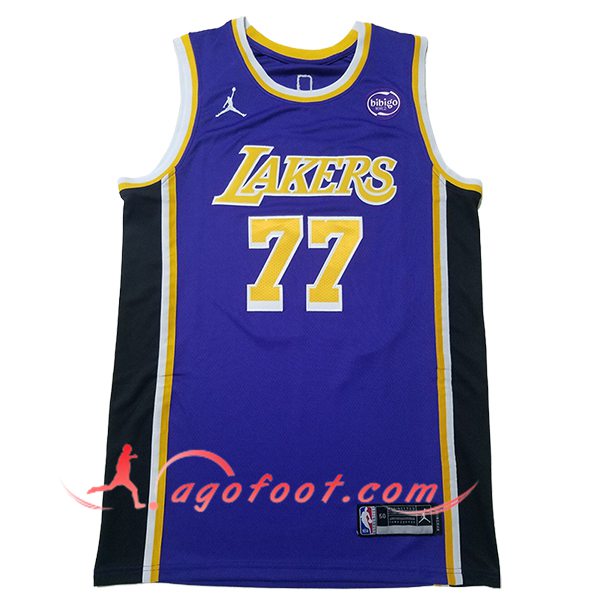Maillot Los Angeles Lakers (DONCIC #77) 2025/26 Pourpre/Noir/Jaune