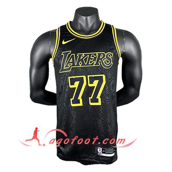 Maillot Los Angeles Lakers (DONCIC #77) 2025/26 Noir/Jaune