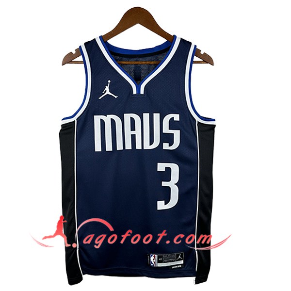 Maillot Dallas Mavericks (DAVIS III #3) 2024/25 Bleu Foncé