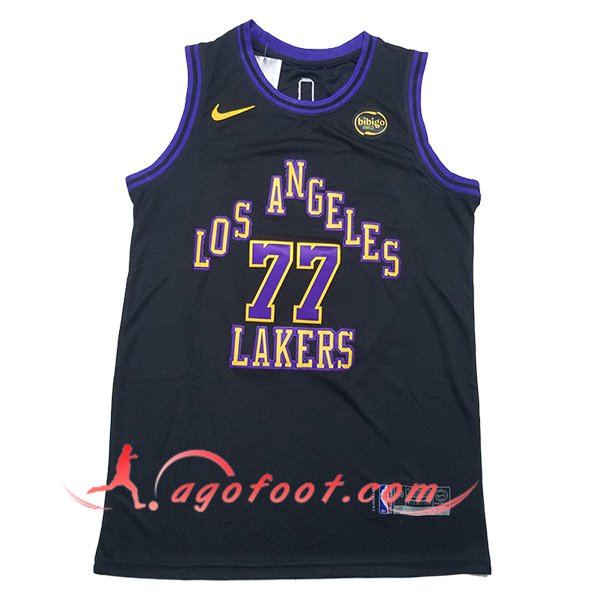 Maillot Los Angeles Lakers (DONCIC #77) 2025/26 Noir/Pourpre/Jaune