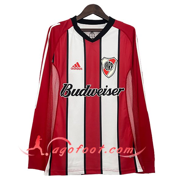 Maillot de Foot River Plate Retro Manches Longues Exterieur 2003/2004