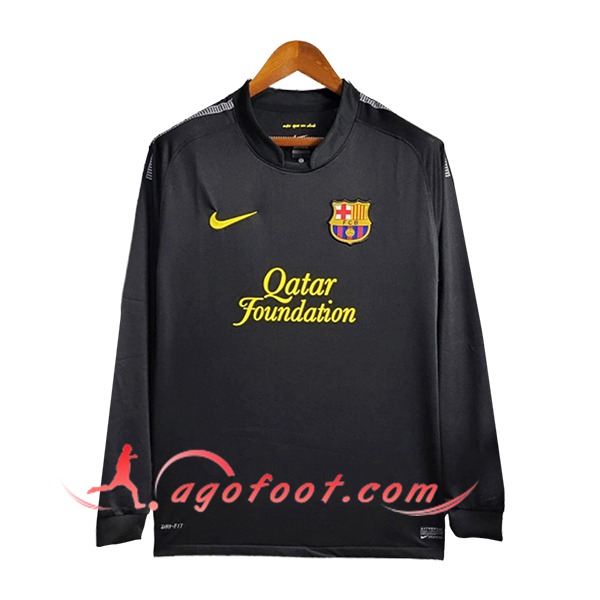 Maillot de Foot FC Barcelone Retro Exterieur Manches Longues 2011/2012