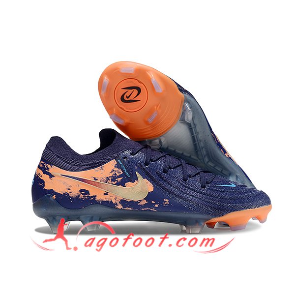 Nike Chaussures de Foot Phantom Luna Elite NU FG Pourpre/Orange