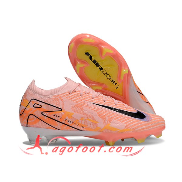 Nike Chaussures de Foot AIR Zoom Mercurial Vapor 16 Elite XXV FG Orange/Noir -02