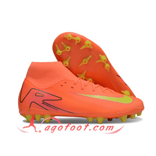 Nike Chaussures de Foot Mercurial Superfly 10 Academy Orange/Jaune