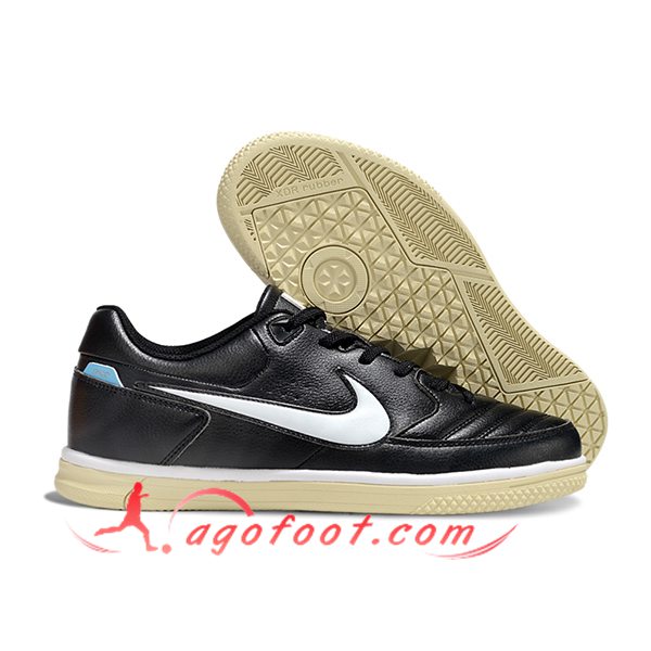 Nike Chaussures de Foot Gato IC Noir/Blanc -02