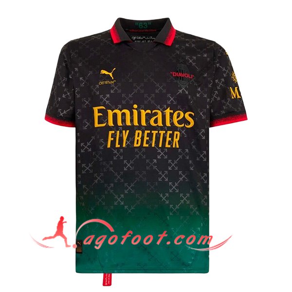 Nouveau Maillot de Foot Milan AC Fourth Noir 2024/2025
