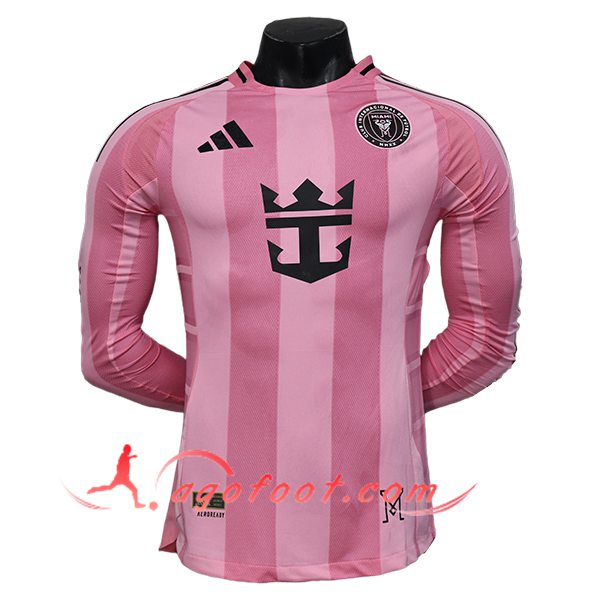 Nouveau Maillot de Foot Inter Miami CF Manches Longues Domicile 2025/2026