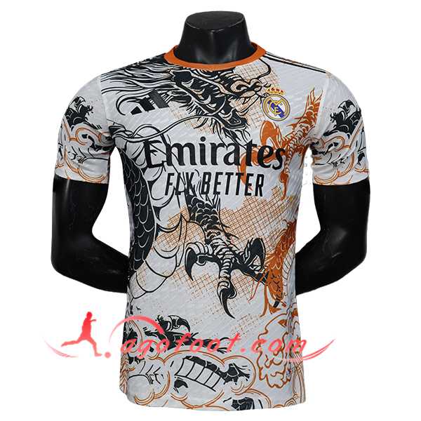 Maillot de Foot Real Madrid Special Edition Blanc/Orange 2025/2026
