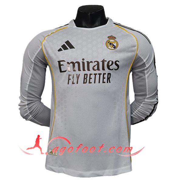Maillot de Foot Real Madrid Domicile Manches Longues 2025/2026