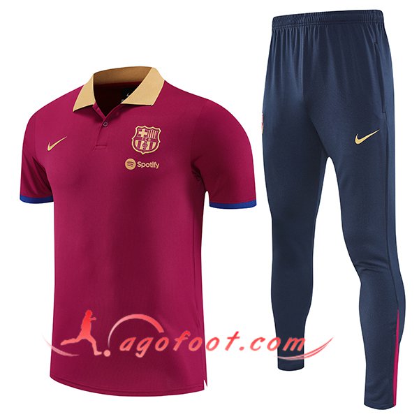 Ensemble Polo Foot FC Barcelone Rouge 2025/2026
