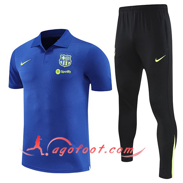Ensemble Polo Foot FC Barcelone Bleu Royal 2025/2026