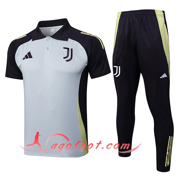 Ensemble Polo Foot Juventus Gris/Noir 2025/2026