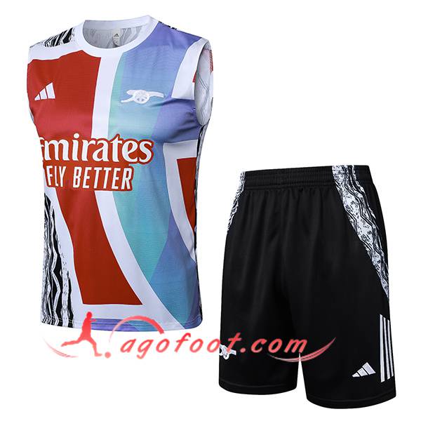 Ensemble Training Debardeur Arsenal Blanc/Bleu/Rouge 2025/2026