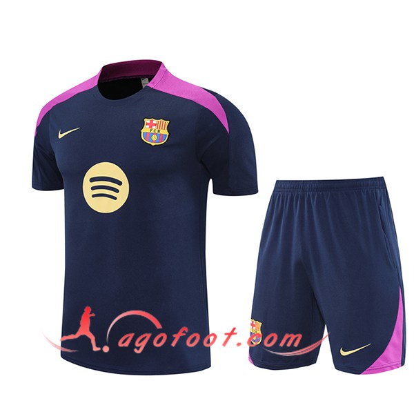 Ensemble Training T-Shirts FC Barcelone Bleu Royal 2025/2026