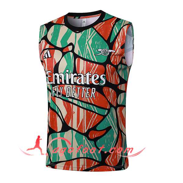 Training Debardeur Arsenal Rouge/Vert/Beige 2025/2026